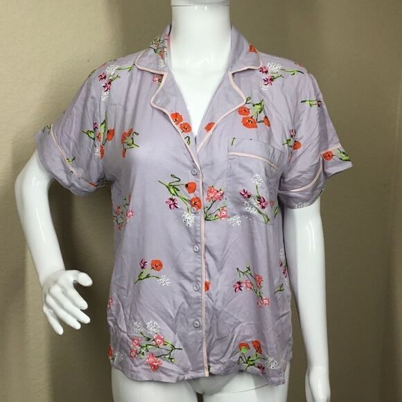 Topshop Floral Viscose Pajama Short Sleeve (D13) - Picture 1 of 4